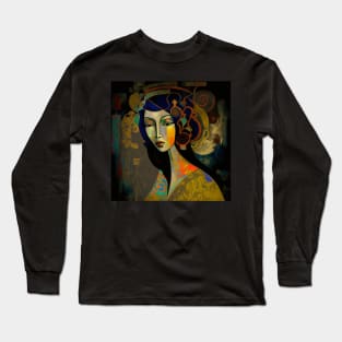 Asian Abstract #5 Long Sleeve T-Shirt